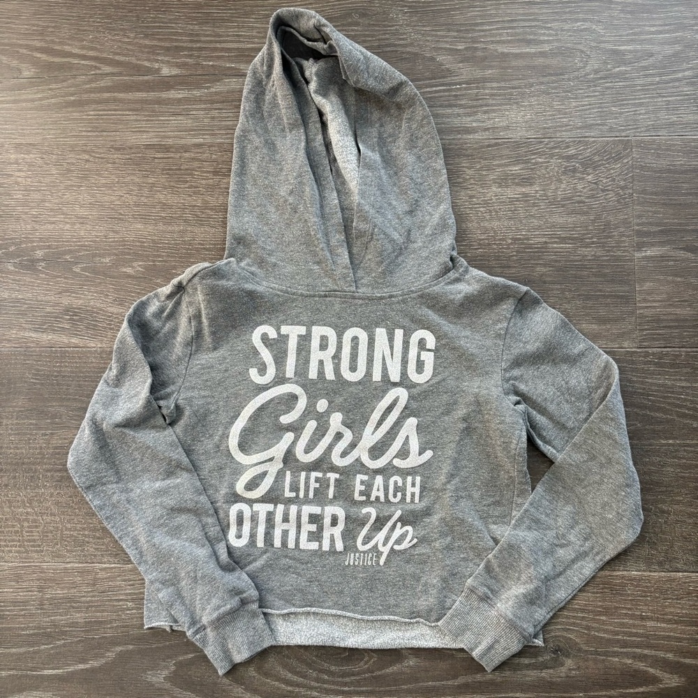 Justice Strong Girls Lift Each Other Up Hoodie - Size 10